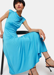 Iris Asymmetric Jersey Dress